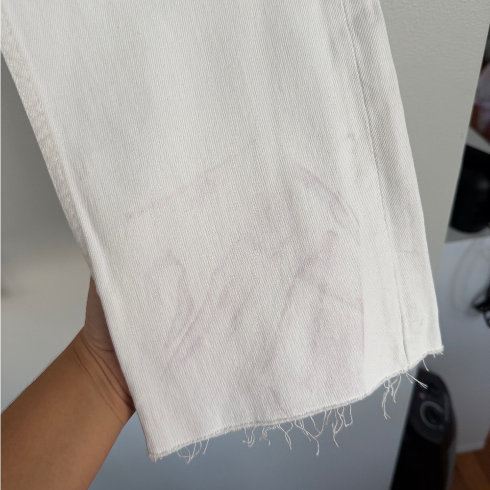 Zara Women's Cropped White Jeans - Picture 4 of 8